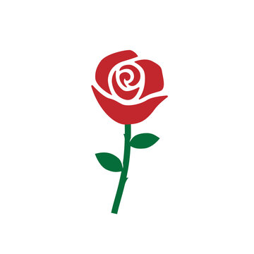 red rose icon vector images