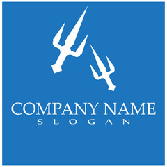 Trident Logo icon Template vector