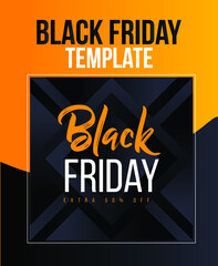Black Friday Post design, Sale Banner, Social Media post