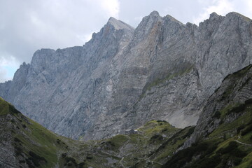 Fototapeta na wymiar A typical mountain view in the Austrian Alps in summer