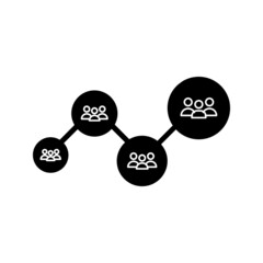 Teamwork management icon. business elements icon on white background. vector illustration on white background