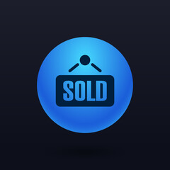 Sold Sign - Button
