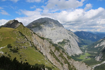Fototapeta premium A typical mountain view in the Austrian Alps in summer
