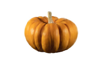 カボチャのアクリル画