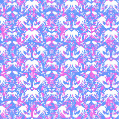 abstract seamless pattern with flowers