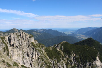 A typical mountain view in the Austrian Alps in summer