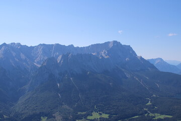 A typical mountain view in the Austrian Alps in summer
