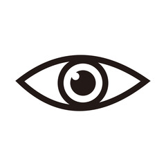 Eye icon vector illustration sign