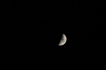 The Beauty of the Moon on a clear Evening