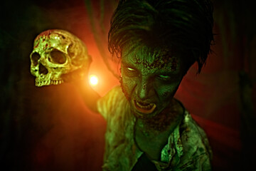 aggressive bloodthirsty boy