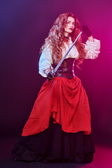 lady musketeer with epee