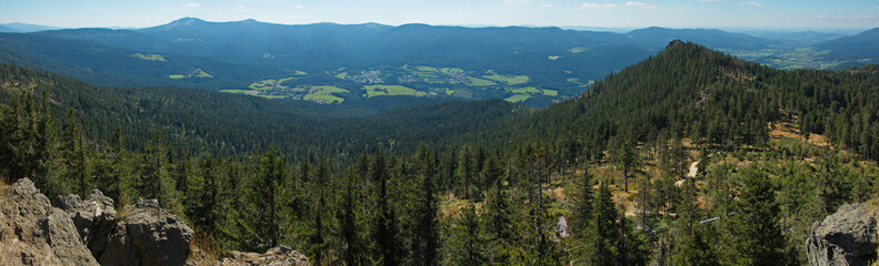 View of Kleiner Osser from Großer Osser in Bavaria,Germany,Europe
