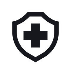 Coronavirus protection. Virus shield icon Isolated on white background.