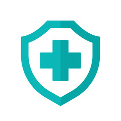Obraz premium Coronavirus protection. Virus shield icon Isolated on white background.