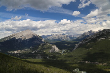 Beautiful landscape inside the Banff National Park Canada