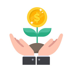 Caring for a financial tree that grows and yields dollar bills. Investment idea