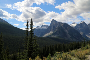 Beautiful landscape inside the Banff National Park Canada