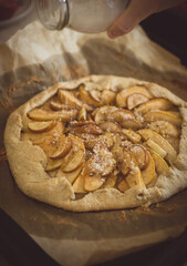 apple pie on a plate