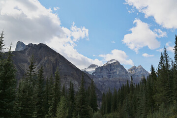 Beautiful landscape inside the Banff National Park Canada