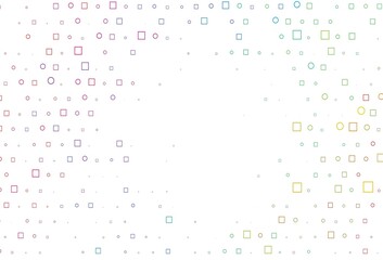 Light Multicolor, Rainbow vector template with spots, rectangles.