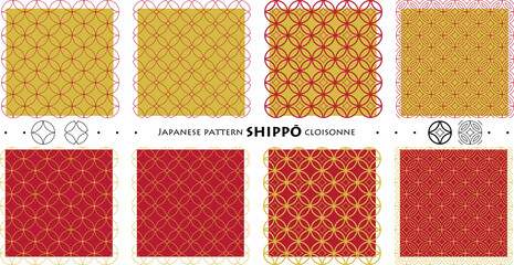 Japanese pattern SIPPŌ cloisonne_seamless pattern_c09