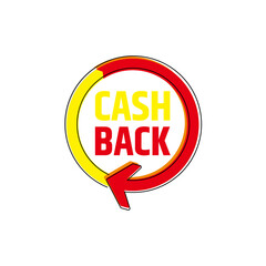 Cashback loyalty program concept. Credit or debit card with returned coins to bank account. Refund money service design. Bonus cash back symbol vector illustration