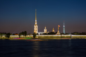 Fototapeta na wymiar Peter and Paul Fortress in Saint Petersburg.