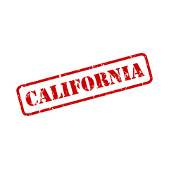 California sign in rubber stamp style vector