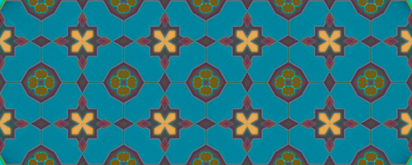 Ikat Ethnic Element. Grunge Seamless Motif.