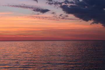 Naklejka na ściany i meble sunset over the sea
