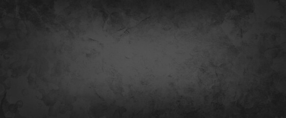 black background texture in charcoal gray and black grunge border, old vintage textured wall in dark stone pattern
