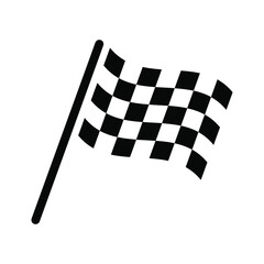 Start icon. Race flag icon. Competition sport flag line vector icon. Racing flag. Start finish. vector illustration