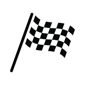 Flag Start Flag Finish For The Competition Streamers Of Start And Finish In  Flat Style Stock Illustration - Download Image Now - iStock
