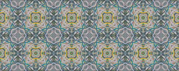 Moroccan Endless Pattern. Watercolor Backdrop.