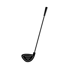 Golf wood for teeing off in vector