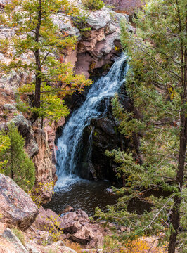 Jemez  Falls, Santa Fe National Forest, New Mexico, USA