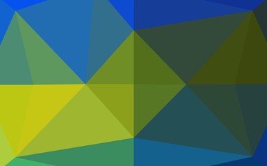 Obraz premium Dark Blue, Yellow vector low poly texture.