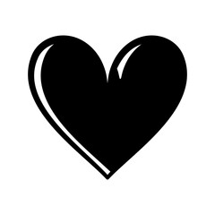 Love heart shape in vector