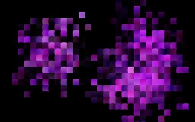 Dark Purple vector template with crystals, rectangles.