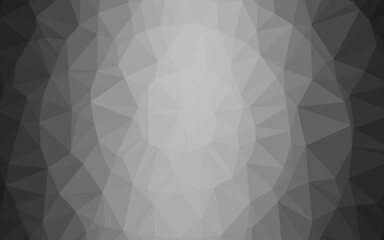 Dark Silver, Gray vector polygon abstract background.