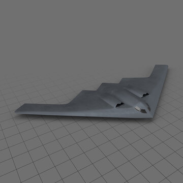 Stylized stealth bomber