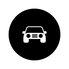 Obraz premium Car icon in simple style. editable. Vector illustration on white background