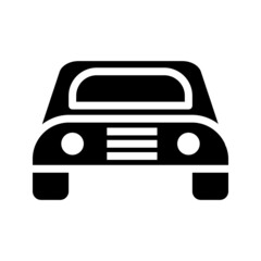 Car icon in simple style. editable. Vector illustration on white background