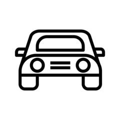 Car icon in simple style. editable. Vector illustration on white background