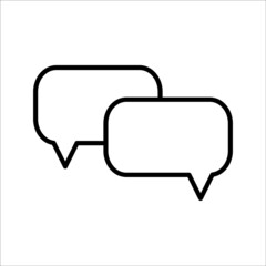 Naklejka premium chat icon. speak sign. buble speech symbol for any graphic purposes