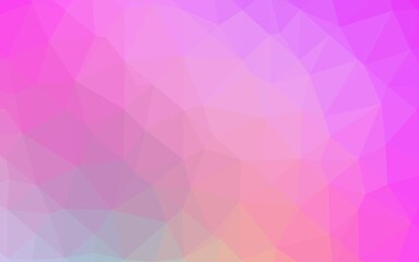 Light Pink vector triangle mosaic cover.