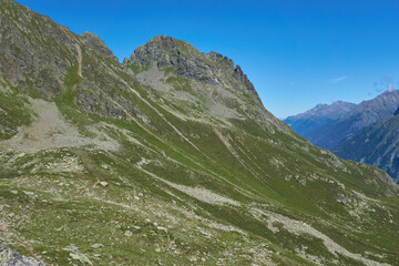 Fototapeta premium Wandern in den Bergen