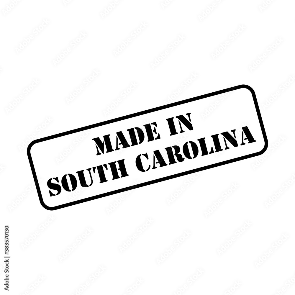 Wall mural Made in South Carolina state sign in rubber stamp style vector