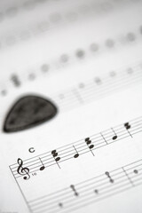 Fototapeta premium Guitar music sheet 