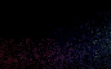 Dark Blue, Red vector background with bubbles.